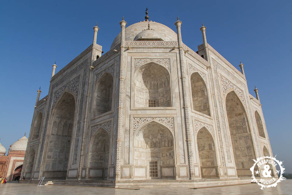 Taj Mahal de cerca.